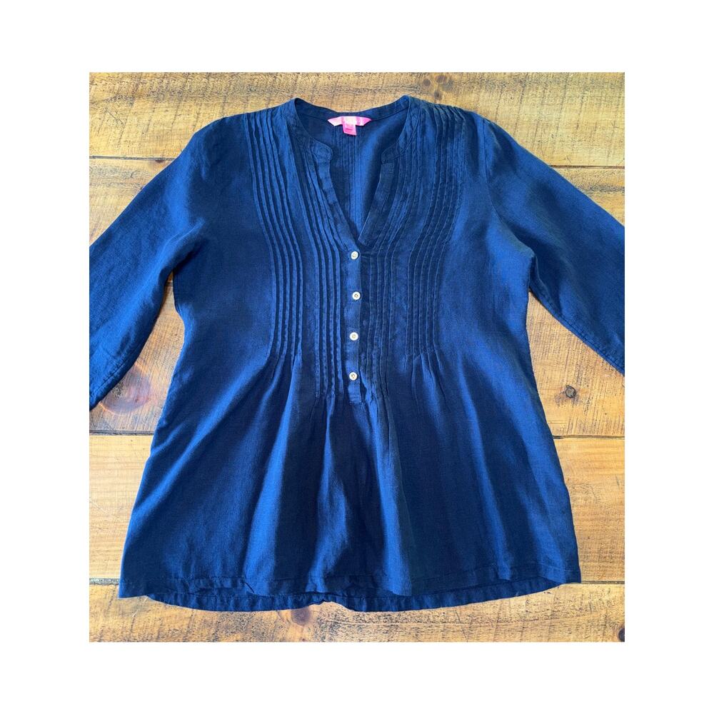 Lilly Pulitzer Navy Blue Blouse